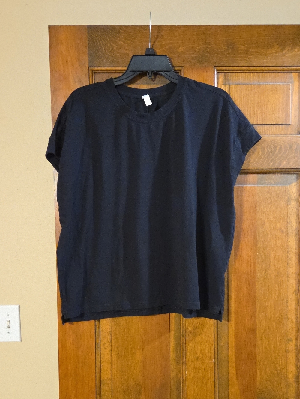 Zella Black Short-Sleeve Crewneck Tee